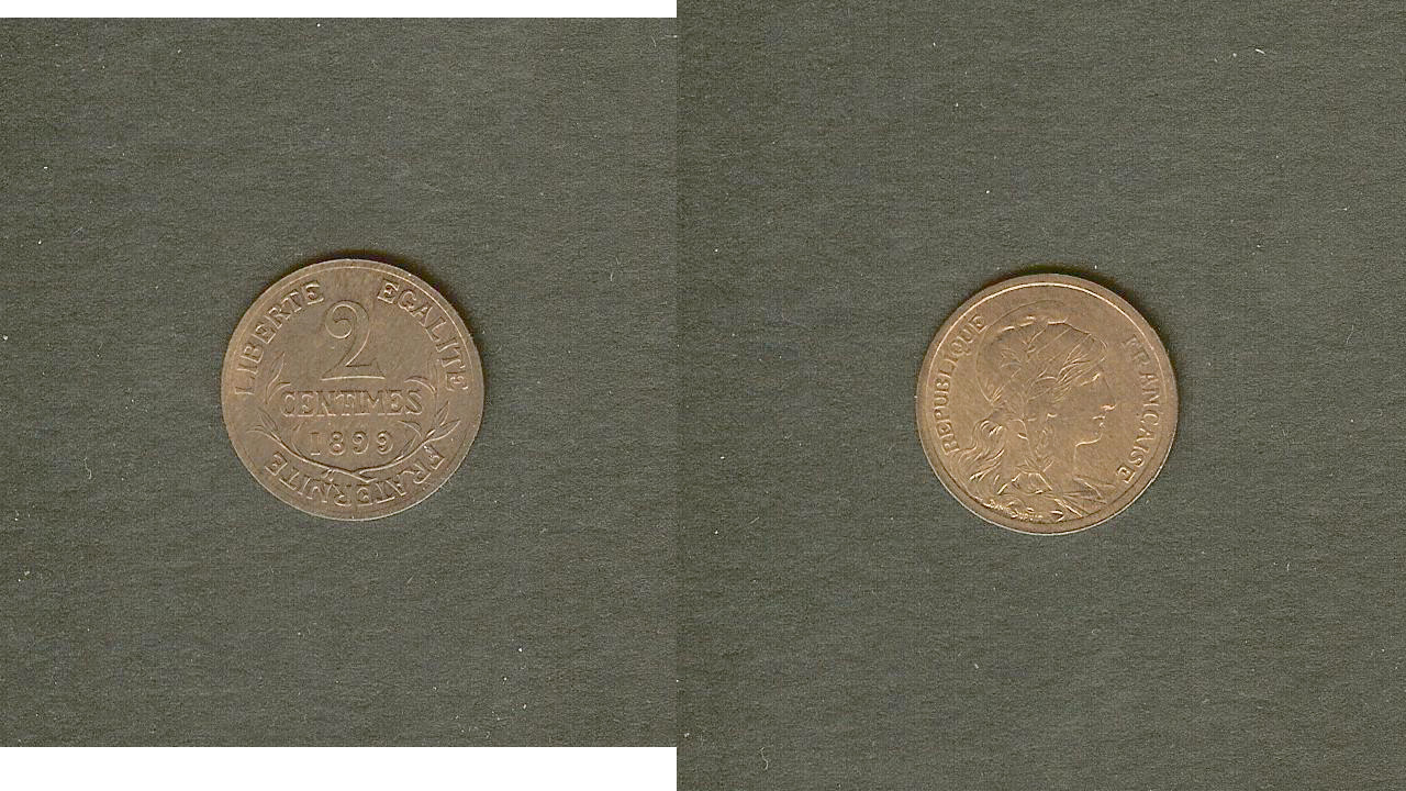 2 centimes Daniel-Dupuis 1899 Paris SPL